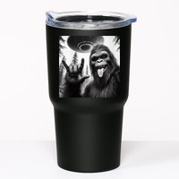 Funny Sasquatch Bigfoot Rock On Selfie With Ufo Alien Tumbler