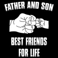 Father Son Best Friends For Life Fist Bump Gift Doggie Tank