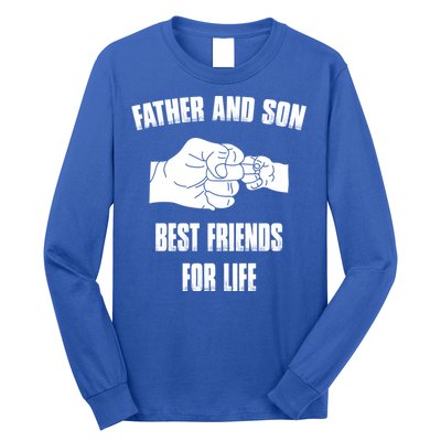 Father Son Best Friends For Life Fist Bump Gift Long Sleeve Shirt