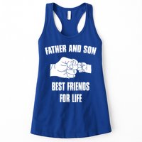 Father Son Best Friends For Life Fist Bump Gift Womens Tank Top