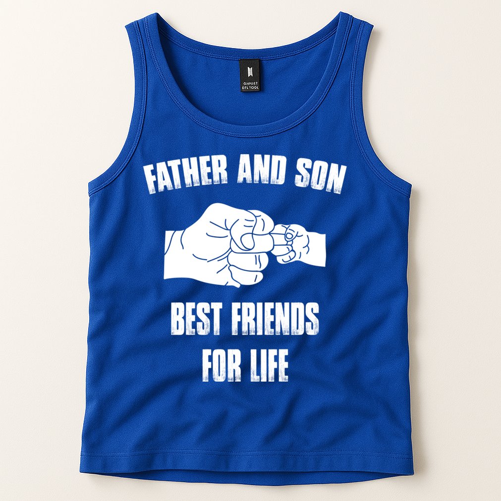 Father Son Best Friends For Life Fist Bump Gift Tank Top