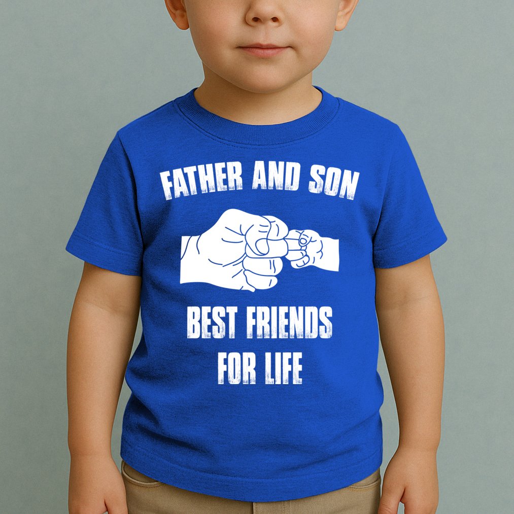 Father Son Best Friends For Life Fist Bump Gift Toddler T-Shirt