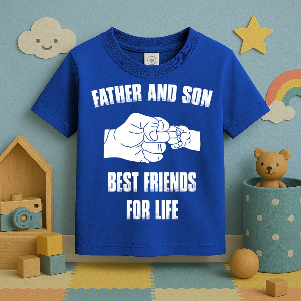 Father Son Best Friends For Life Fist Bump Gift Toddler T-Shirt