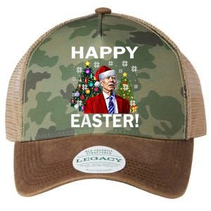 Funny Santa Biden Happy Easter Christmas Legacy Tie Dye Trucker Hat