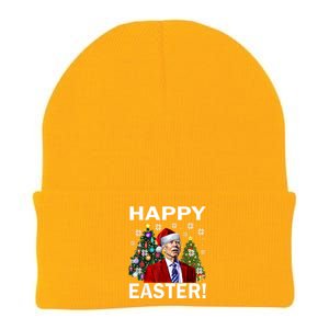 Funny Santa Biden Happy Easter Christmas Knit Cap Winter Beanie