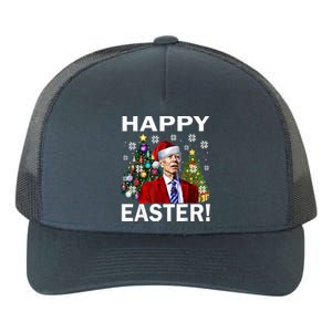 Funny Santa Biden Happy Easter Christmas Yupoong Adult 5-Panel Trucker Hat