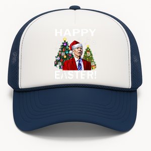 Funny Santa Biden Happy Easter Christmas Trucker Hat