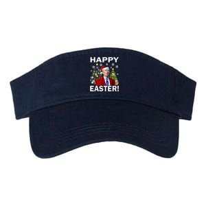 Funny Santa Biden Happy Easter Christmas Valucap Bio-Washed Visor