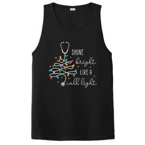 Funny Shine Bright Like A Call Light Nurse Merry Christmas Great Gift PosiCharge Competitor Tank