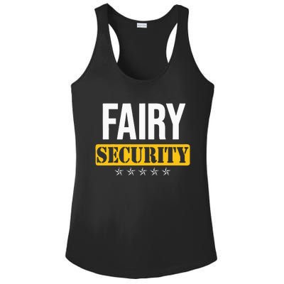 Fairy Security Birthday Family Dad Mom Halloween Costume Ladies PosiCharge Competitor Racerback Tank