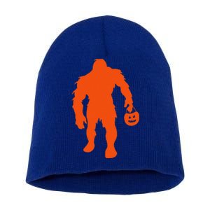 Funny Sasquatch Bigfoot Halloween Short Acrylic Beanie