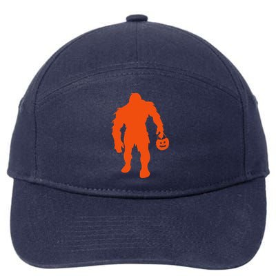 Funny Sasquatch Bigfoot Halloween 7-Panel Snapback Hat