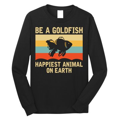 Funny Soccer Be A Goldfish Ted Coach Motivation Lasso Long Sleeve Shirt