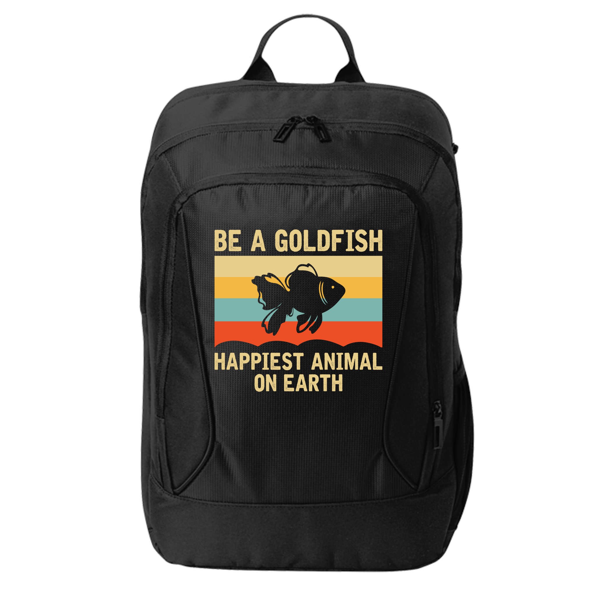 Funny Soccer Be A Goldfish Ted Coach Motivation Lasso City Backpack