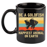 Funny Soccer Be A Goldfish Ted Coach Motivation Lasso 11oz C Handle Ceramic Mug