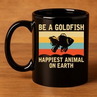 Funny Soccer Be A Goldfish Ted Coach Motivation Lasso 11oz C Handle Ceramic Mug