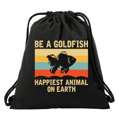 Funny Soccer Be A Goldfish Ted Coach Motivation Lasso Drawstring Bag