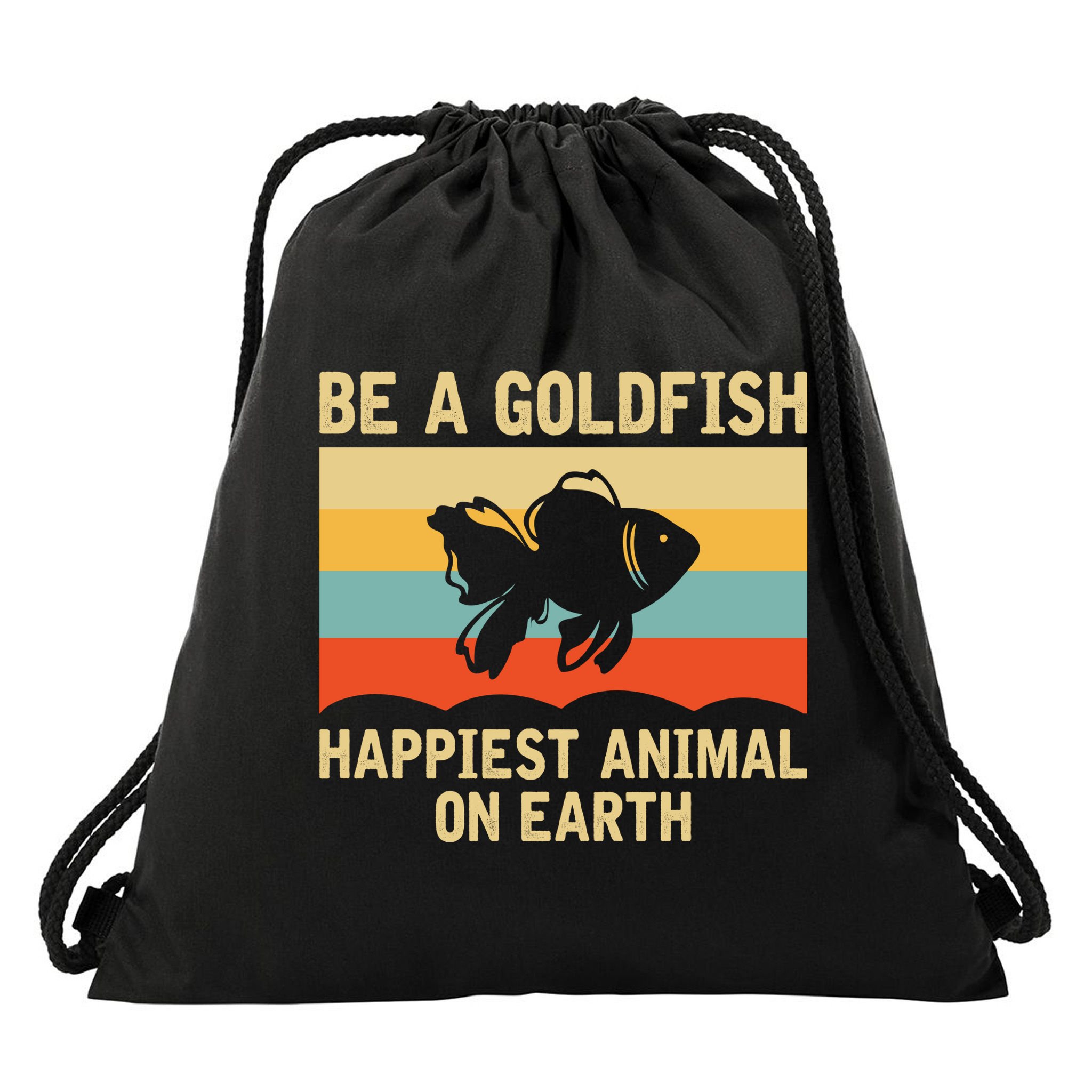 Funny Soccer Be A Goldfish Ted Coach Motivation Lasso Drawstring Bag