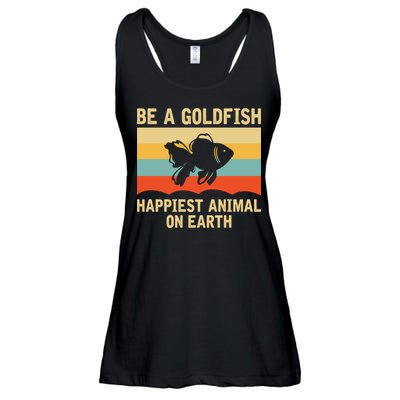 Funny Soccer Be A Goldfish Ted Coach Motivation Lasso Ladies Essential Flowy Tank