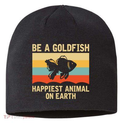 Funny Soccer Be A Goldfish Ted Coach Motivation Lasso Sustainable Beanie