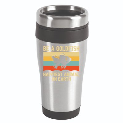 Funny Soccer Be A Goldfish Ted Coach Motivation Lasso 16oz Travel Tumbler