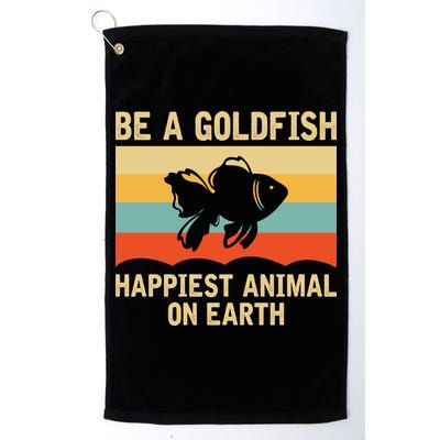 Funny Soccer Be A Goldfish Ted Coach Motivation Lasso Golf Towel