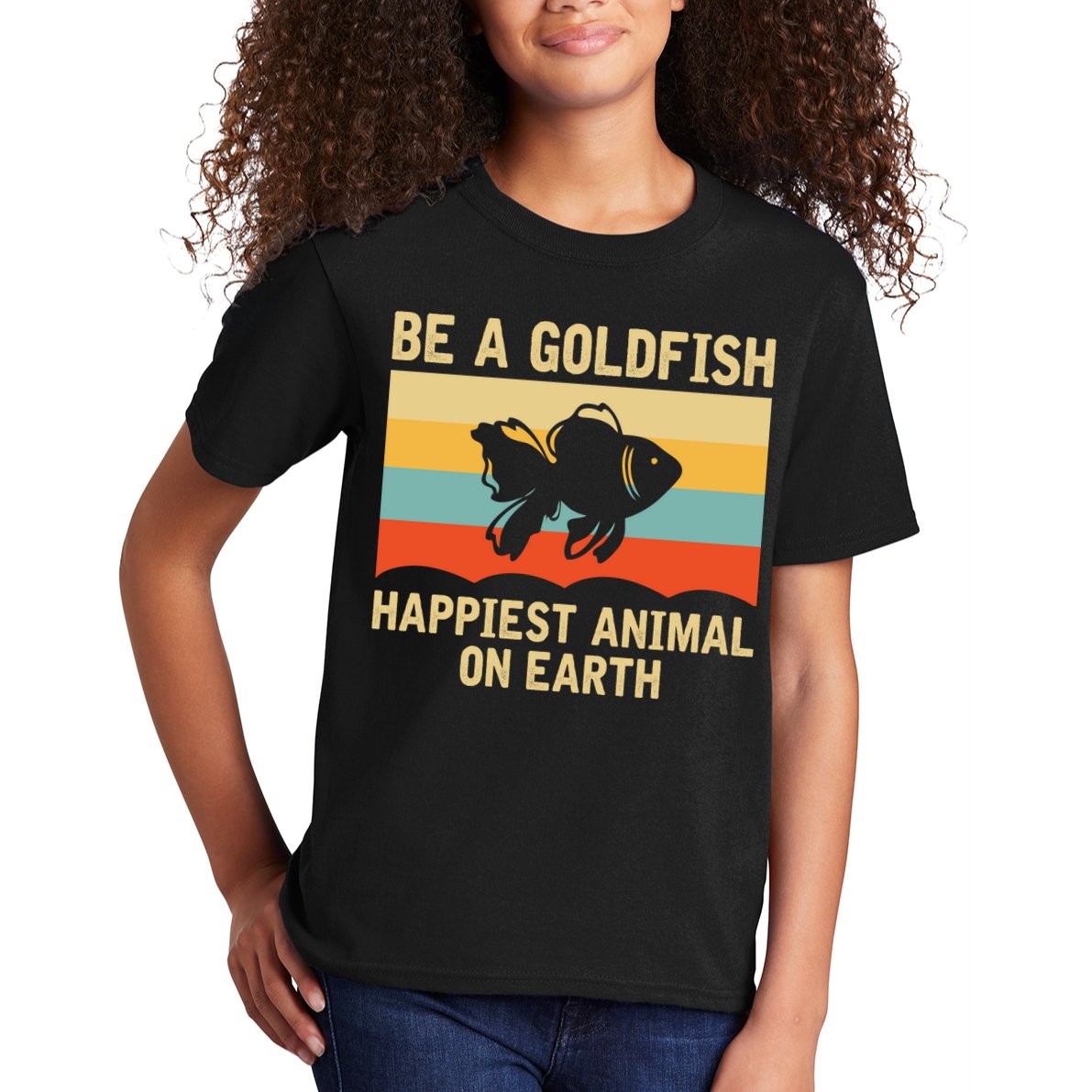 Funny Soccer Be A Goldfish Ted Coach Motivation Lasso Kids T-Shirt