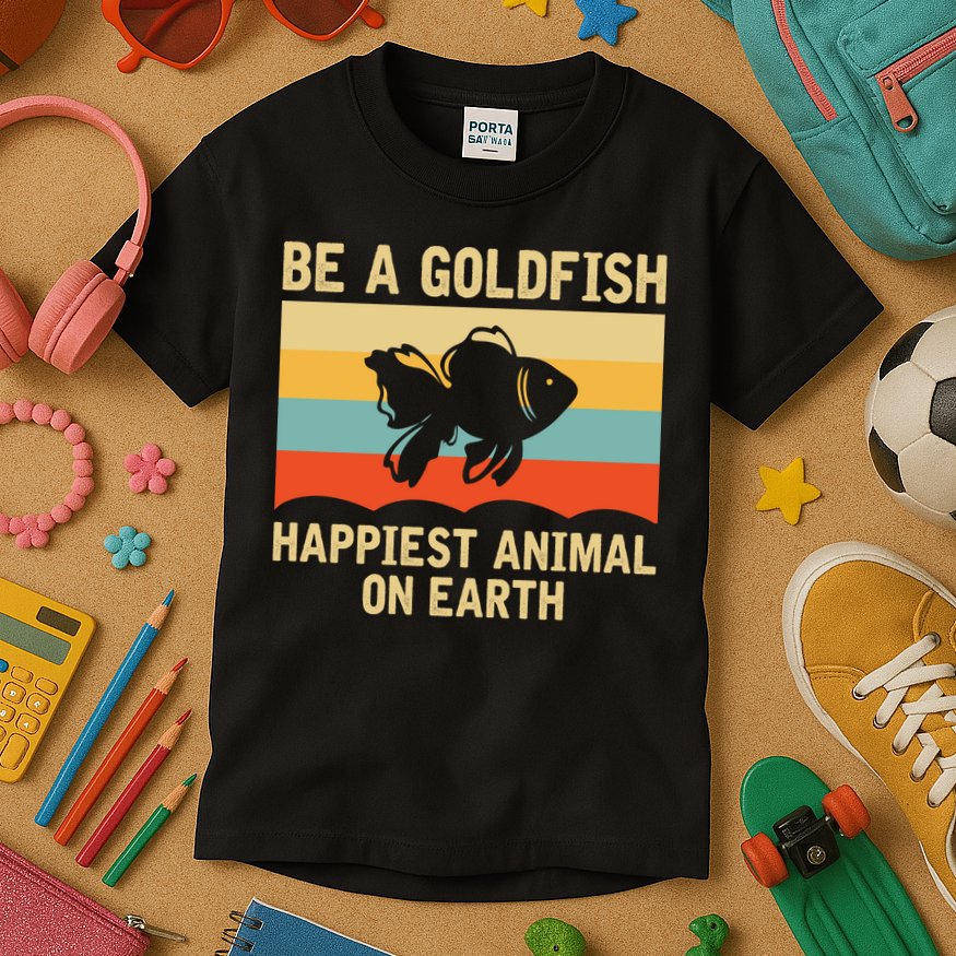 Funny Soccer Be A Goldfish Ted Coach Motivation Lasso Kids T-Shirt