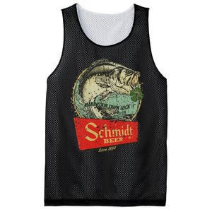 Fishing Schmidt Beer Make Your Own Luck 1894 Mesh Reversible Basketball Jersey Tank