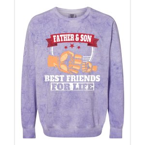 Father & Son Best Friends for Life Fathers Day Colorblast Crewneck Sweatshirt