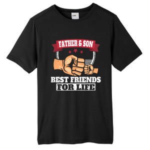 Father & Son Best Friends for Life Fathers Day Tall Fusion ChromaSoft Performance T-Shirt