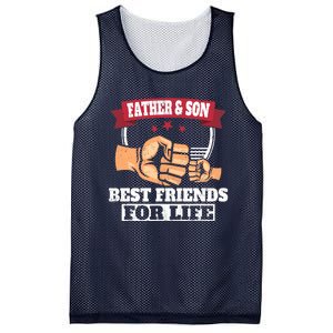 Father & Son Best Friends for Life Fathers Day Mesh Reversible Basketball Jersey Tank