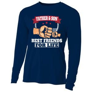 Father & Son Best Friends for Life Fathers Day Cooling Performance Long Sleeve Crew