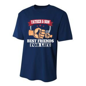 Father & Son Best Friends for Life Fathers Day Performance Sprint T-Shirt