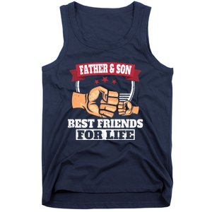 Father & Son Best Friends for Life Fathers Day Tank Top