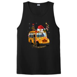 Funny School Bus Reindeer Santa Christmas School Bus Driver PosiCharge Competitor Tank