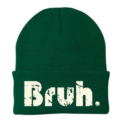 Funny Saying Brother Greeting Bruh Meme Knit Cap Winter Beanie