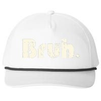 Funny Saying Brother Greeting Bruh Meme Snapback Five-Panel Rope Hat