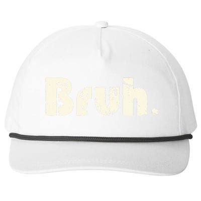 Funny Saying Brother Greeting Bruh Meme Snapback Five-Panel Rope Hat