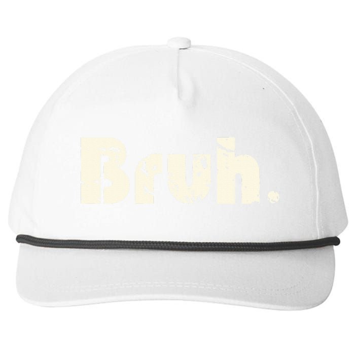 Funny Saying Brother Greeting Bruh Meme Snapback Five-Panel Rope Hat