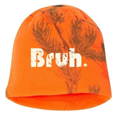 Funny Saying Brother Greeting Bruh Meme Kati - Camo Knit Beanie