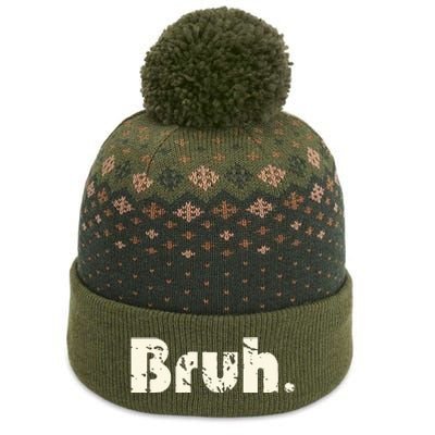 Funny Saying Brother Greeting Bruh Meme The Baniff Cuffed Pom Beanie