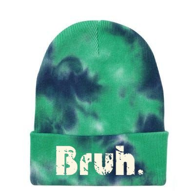 Funny Saying Brother Greeting Bruh Meme Tie Dye 12in Knit Beanie