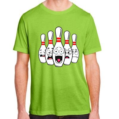 Funny Scared Bowling Pin For Bowlers Gift Adult ChromaSoft Performance T-Shirt