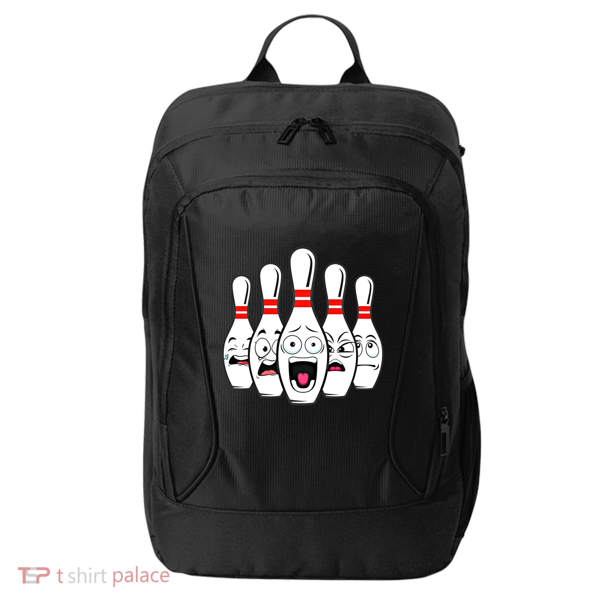 Funny Scared Bowling Pin For Bowlers Gift City Backpack