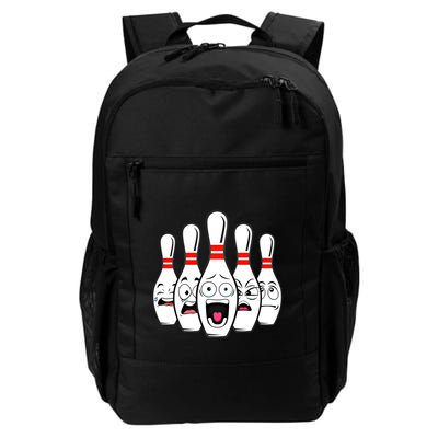 Funny Scared Bowling Pin For Bowlers Gift Backpack