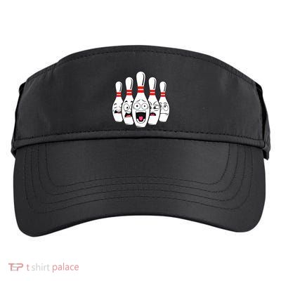 Funny Scared Bowling Pin For Bowlers Gift Adult Drive Performance Visor