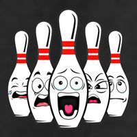 Funny Scared Bowling Pin For Bowlers Gift Adult Drive Performance Visor