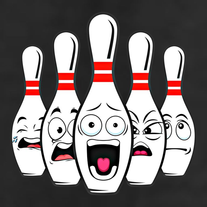 Funny Scared Bowling Pin For Bowlers Gift Adult Drive Performance Visor