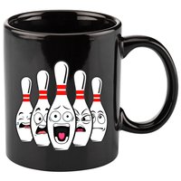 Funny Scared Bowling Pin For Bowlers Gift 11oz C Handle Ceramic Mug